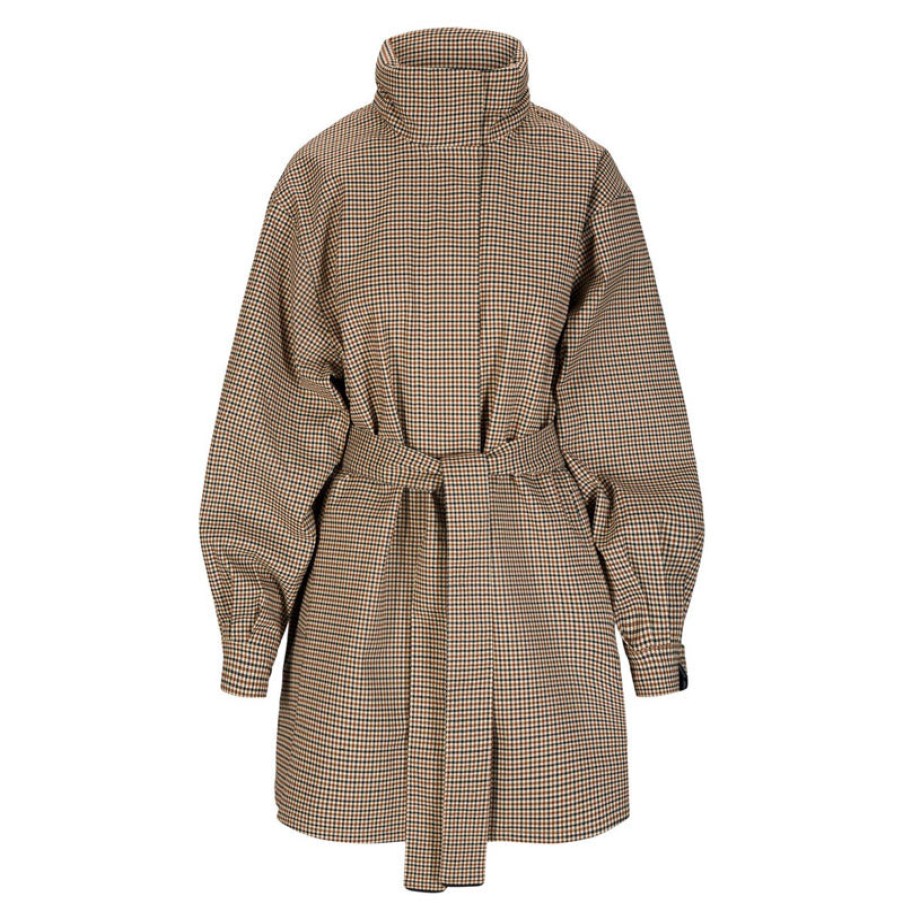 BRGN Rossby Coat In Check Wholesale