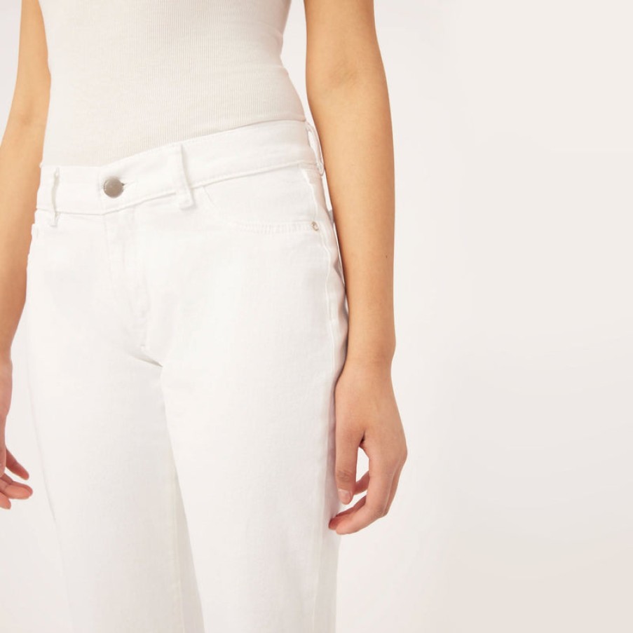 DL1961 Riley Boyfriend Jeans In White | Collen And Clare Clearance