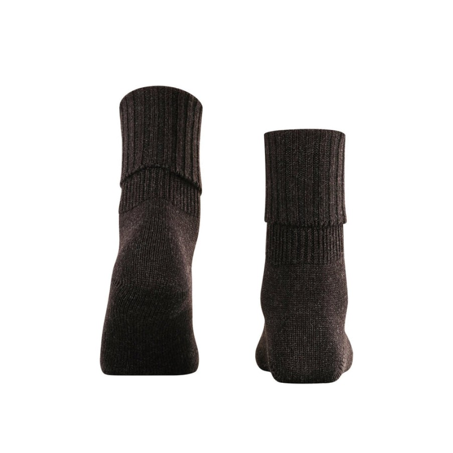 FALKE Striggings Rib Socks In Anthracite Melange | Collen & Clare Clearance