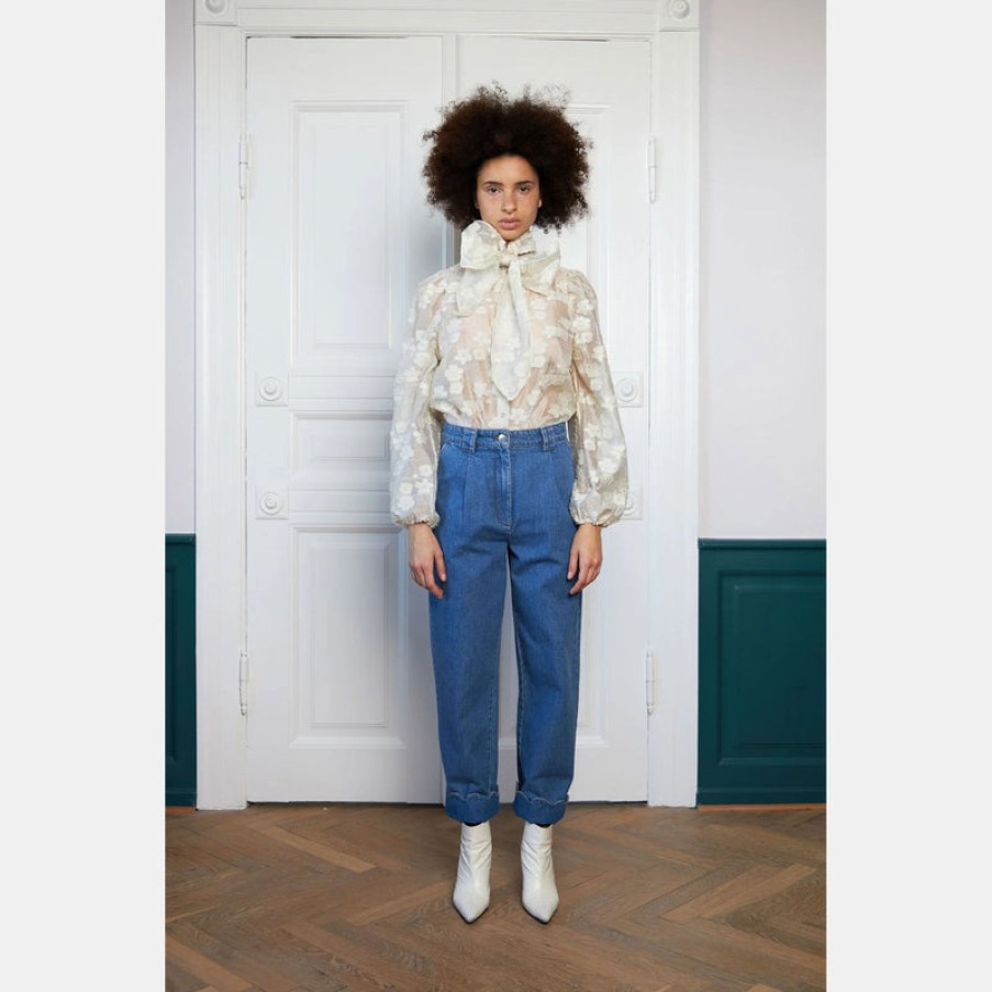 STELLA NOVA Saja Trousers In Denim Blue | Collen & Clare Best