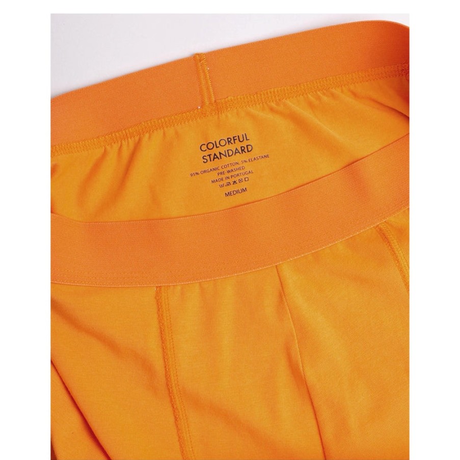 COLORFUL STANDARD Classic Organic Boxer Briefs In Sunny Orange | Collen And Clare New