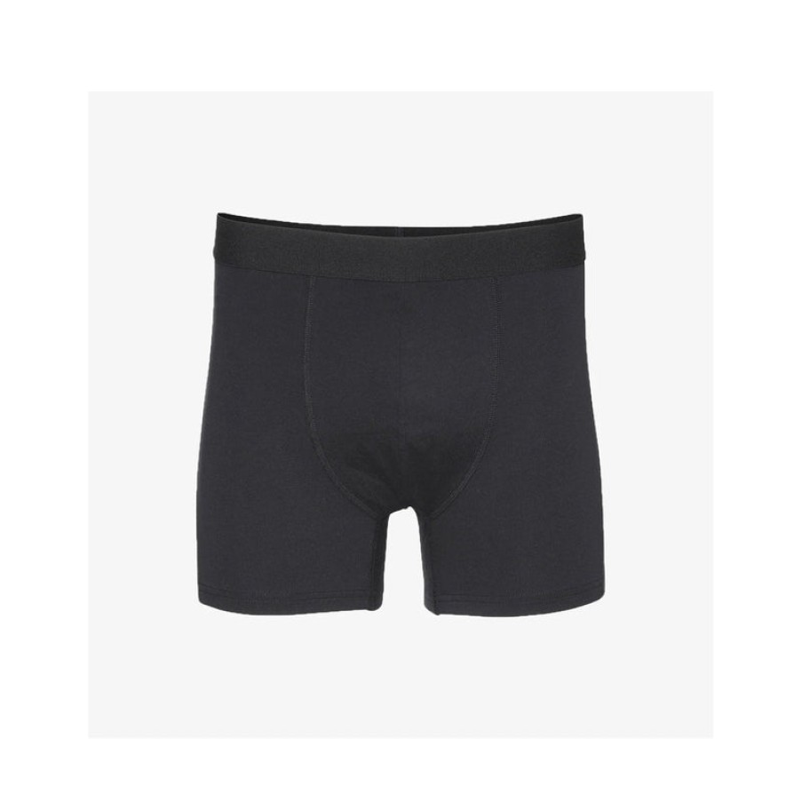 COLORFUL STANDARD Classic Organic Boxer Briefs In Deep Black | Collen & Clare Online