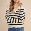 MOS MOSH Mos Mosh Mmrora Stripe Knit In Ecru Online