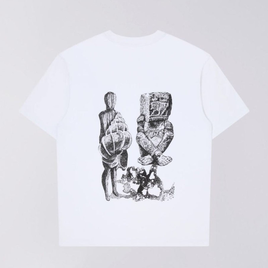 EDWIN Yusuke Isao T-Shirt In White Best