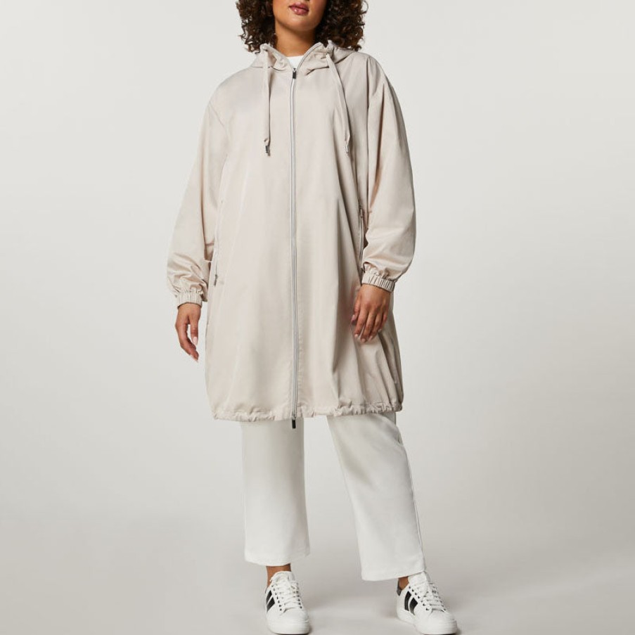 PERSONA BY MARINA RINALDI Aldo Raincoat In Sand Clearance