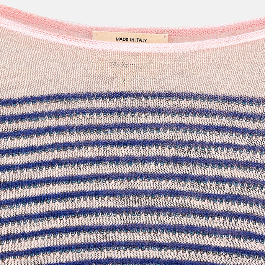 BELLEROSE Bellerose Neep Stripe Knit In Dusty Pink/Blue Best