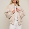 RINO & PELLE Rino & Pelle Elyn Reversible Bomber Jacket In Shell & Sea Moss Wholesale