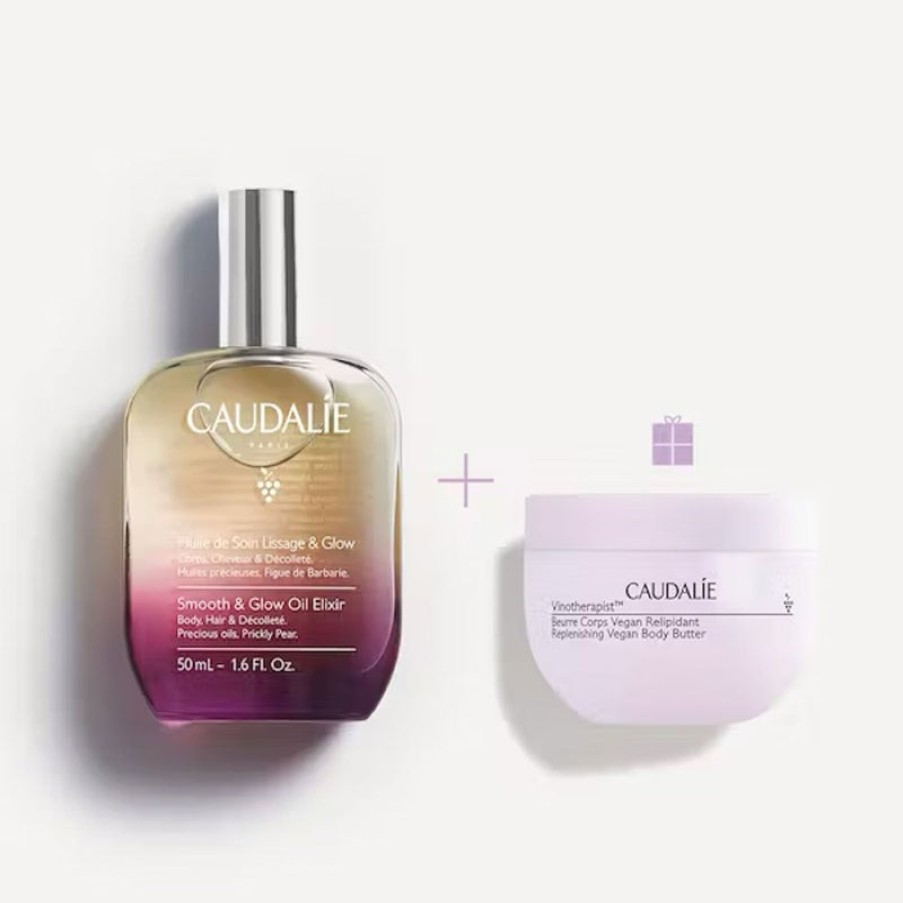 CAUDALIE Smooth & Glow Oil Elixir Xmas Set 2023 | Collen & Clare Hot