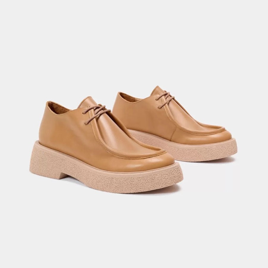 NAGUISA Sulco Shoes In Camel Clearance