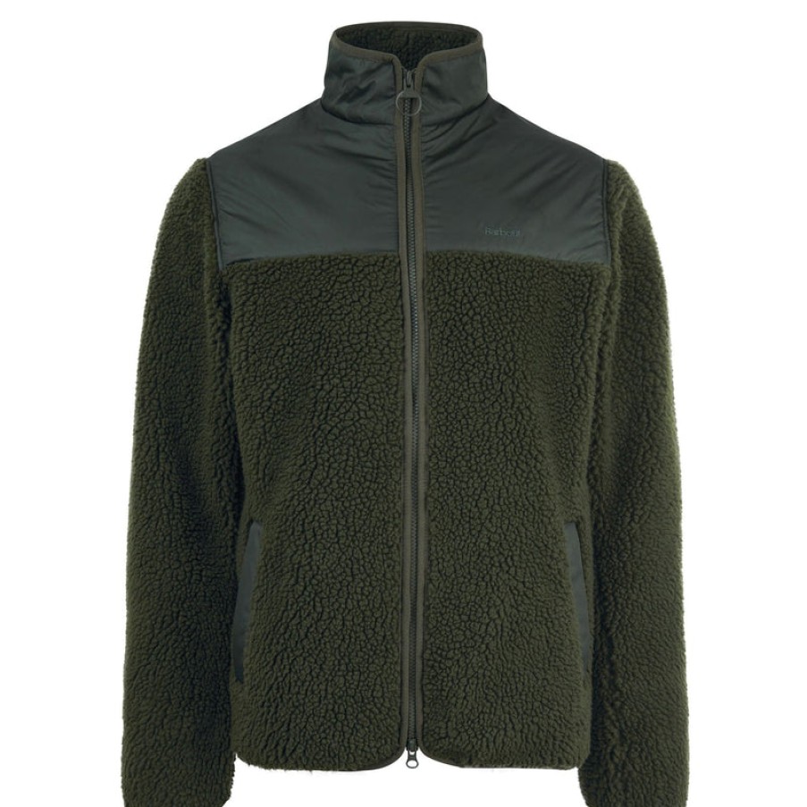 BARBOUR Hobson Fleece In Olive | Collen & Clare Best