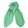 BLACK COLOUR Shelly Long Scarf In Green Hot