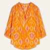 OILILY Oilily Barabas Sunny Ikat Blouse In Orange Best