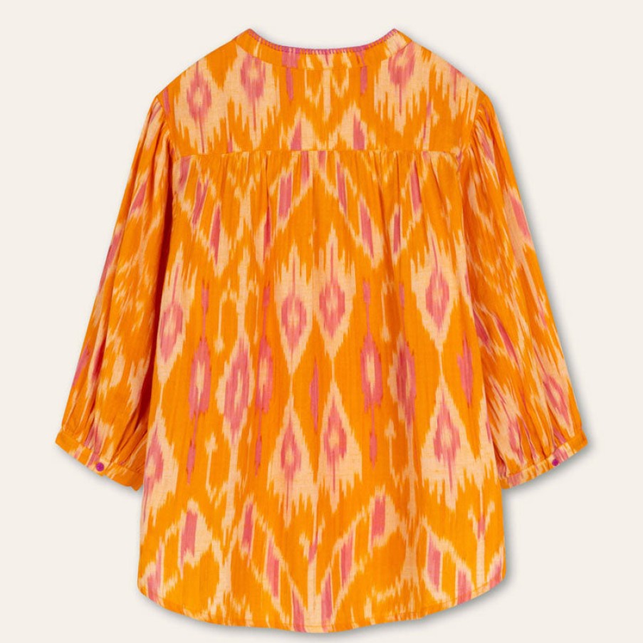 OILILY Oilily Barabas Sunny Ikat Blouse In Orange Best