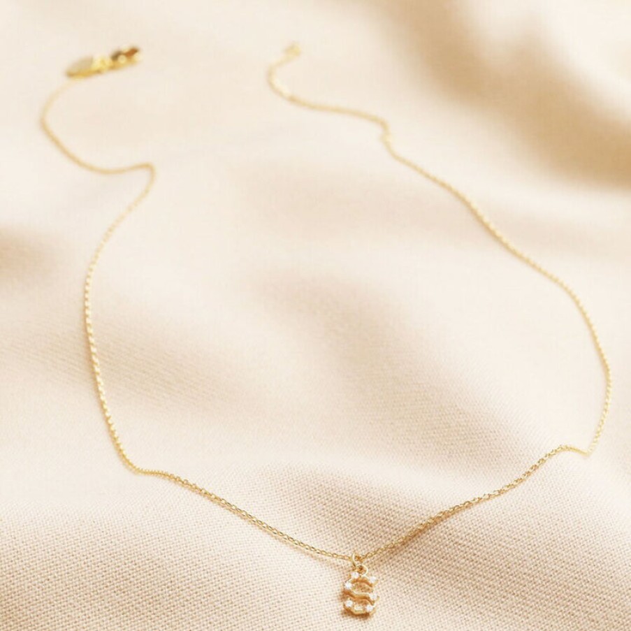 LISA ANGEL S Initial Crystal Constellation Necklace In Gold | Collen & Clare Hot