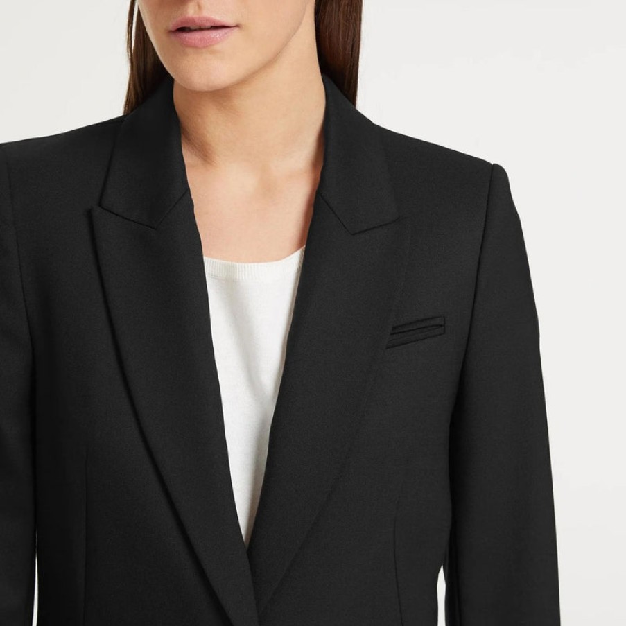 CEFINN Jamie Stretch Wool Blazer In Black | Collen & Clare Hot