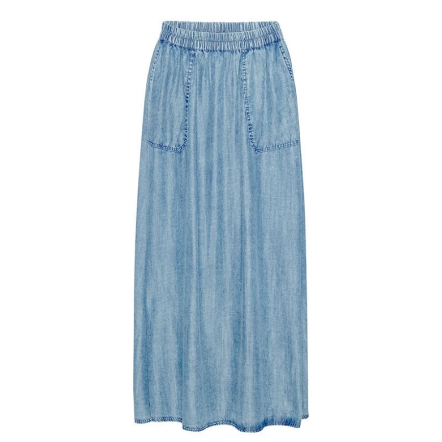 PROJECT AJ117 Hall Denim Maxi Skirt In Indigo New