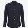 COLORFUL STANDARD Organic Button Down Shirt In Navy Blue | Collen & Clare Online