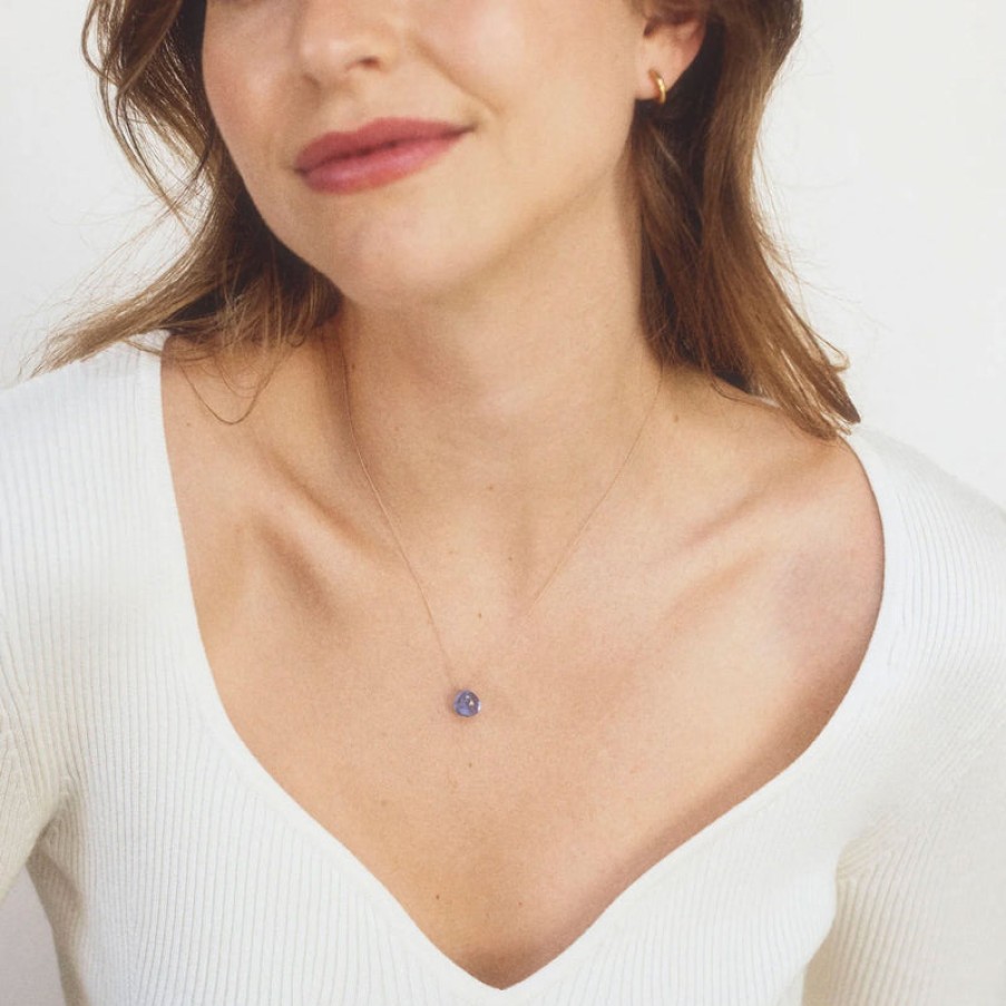 WANDERLUST LIFE Fine Cord Necklace In California Blue | Collen & Clare Clearance