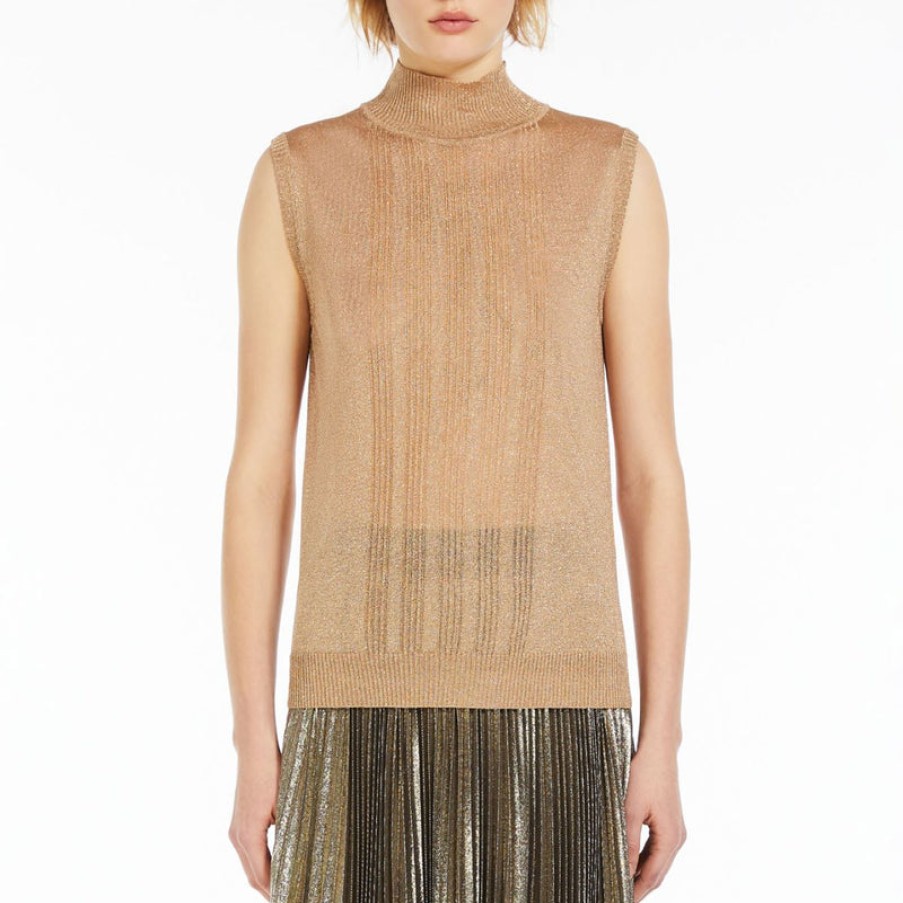 WEEKEND MAXMARA Rodesia Knitted Tank In Gold Online