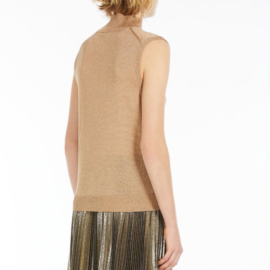 WEEKEND MAXMARA Rodesia Knitted Tank In Gold Online