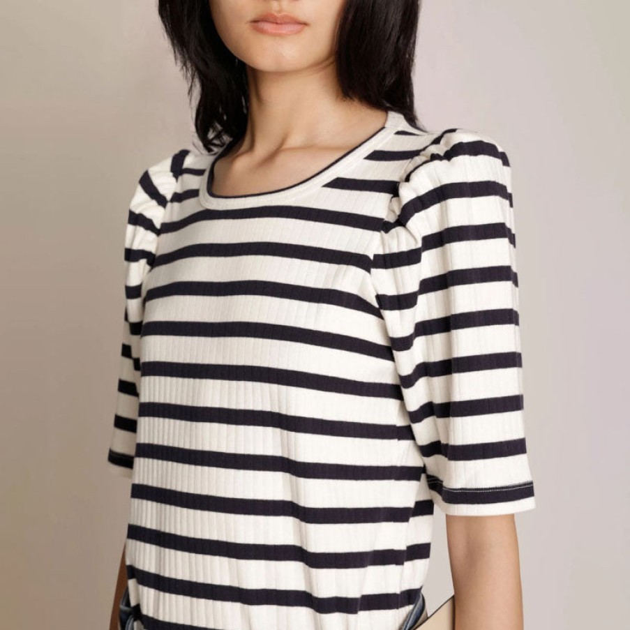 MUNTHE Munthe Jikolaz Stripe Top In Navy Online