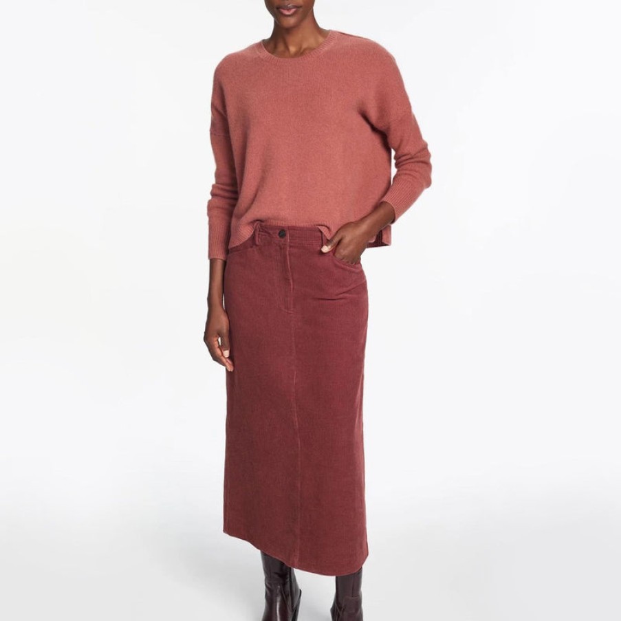 CEFINN Shona Corduroy Skirt In Dark Rose | Collen & Clare New