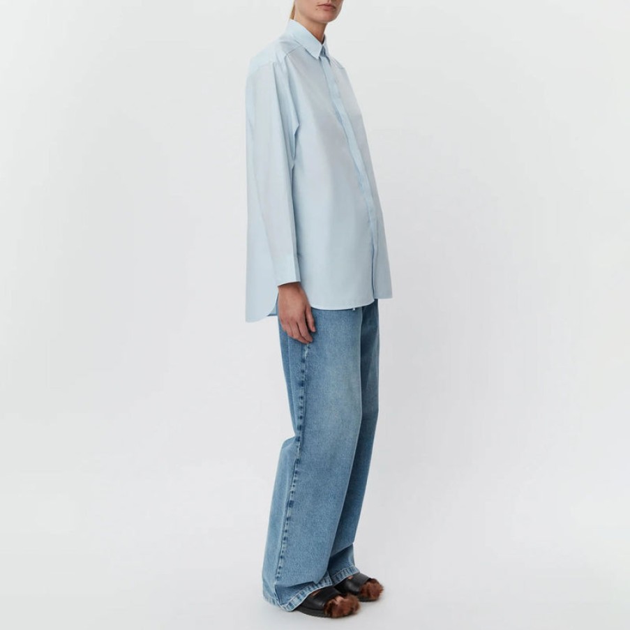 DAY BIRGER ET MIKKELSEN Adwin Cotton Shirt In Light Blue Best