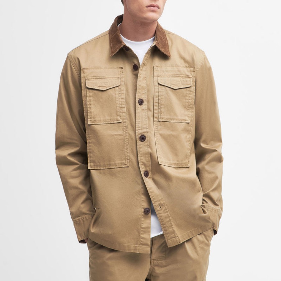 BARBOUR Faulkner Overshirt In Trench Wholesale