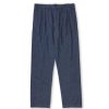 THE WORKERS CLUB Pleated Denim Chinos In Indigo Clearance