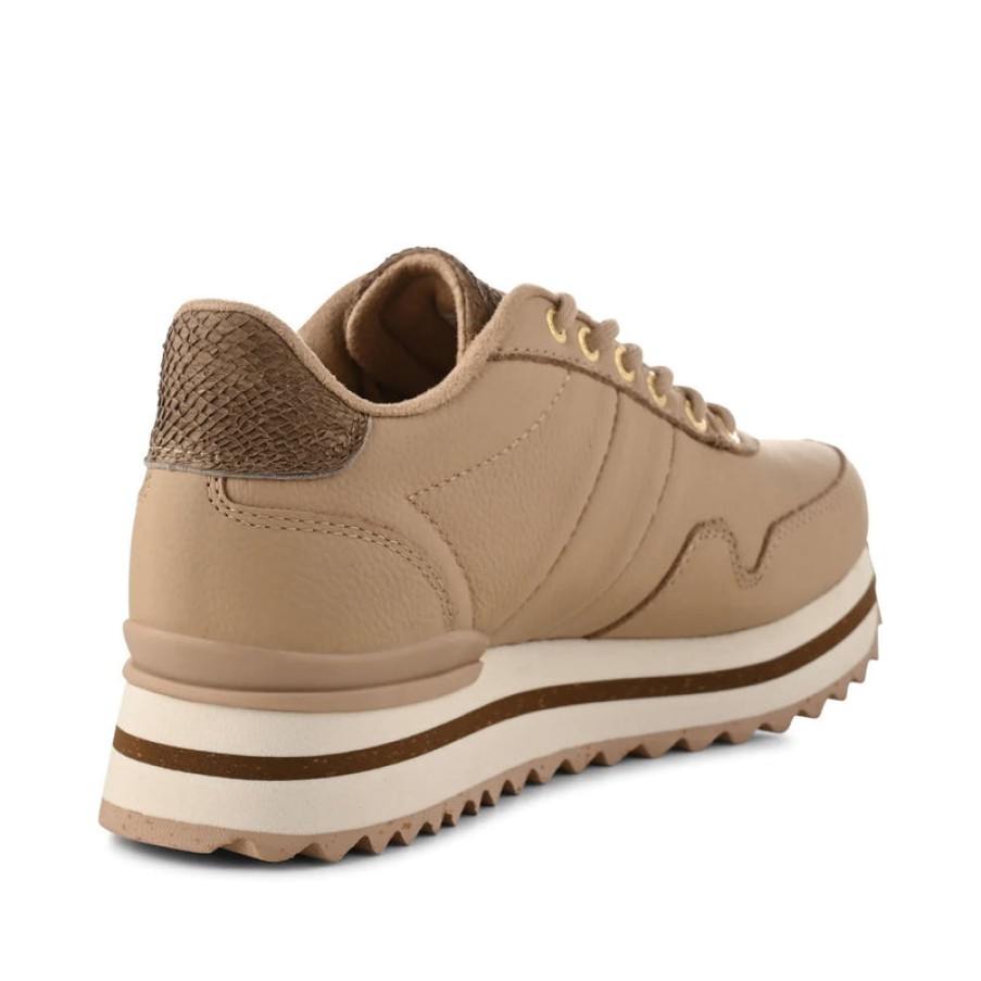 WODEN Nora Iii Full Leather Plateau Sneakers In Coffee Cream | Collen & Clare Hot