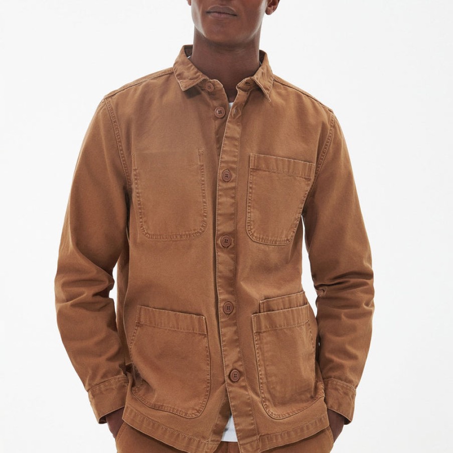 BARBOUR Chesterwood Overshirt In Sandstone | Collen & Clare Clearance