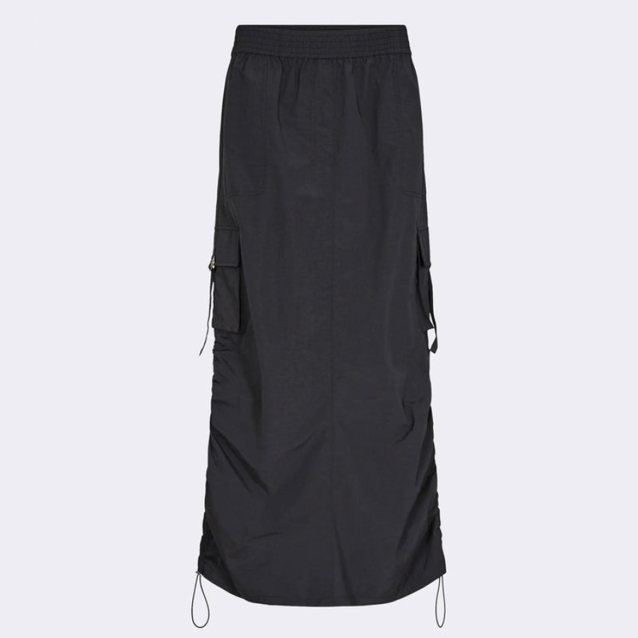 LEVETE ROOM Dallas 3 Cargo Skirt In Black | Collen & Clare Clearance