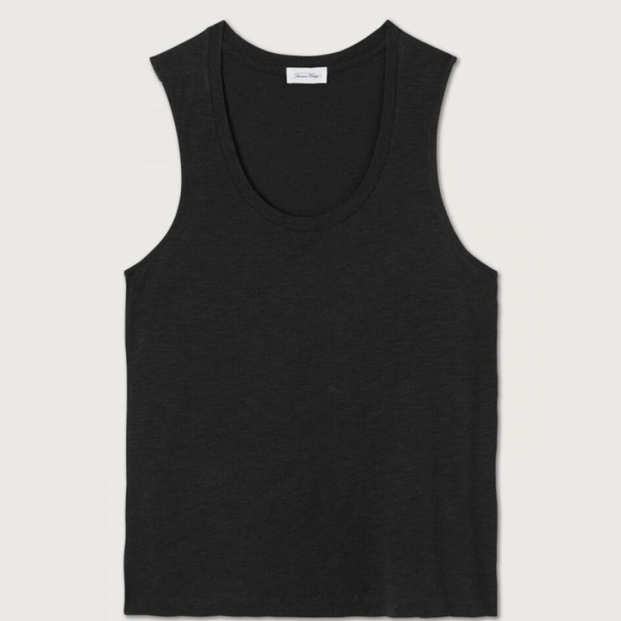 AMERICAN VINTAGE Jacksonville Tank Top In Black | Collen & Clare Hot