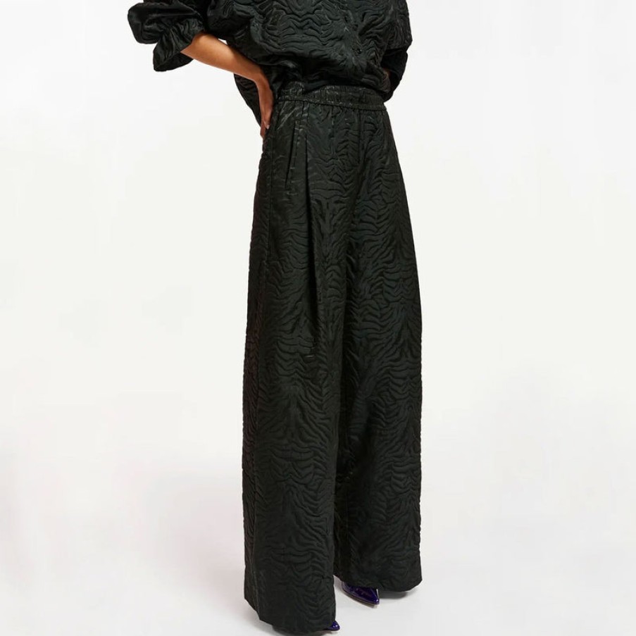 ESSENTIEL ANTWERP Etree Wide Leg Track Pants In Black | Collen & Clare Online