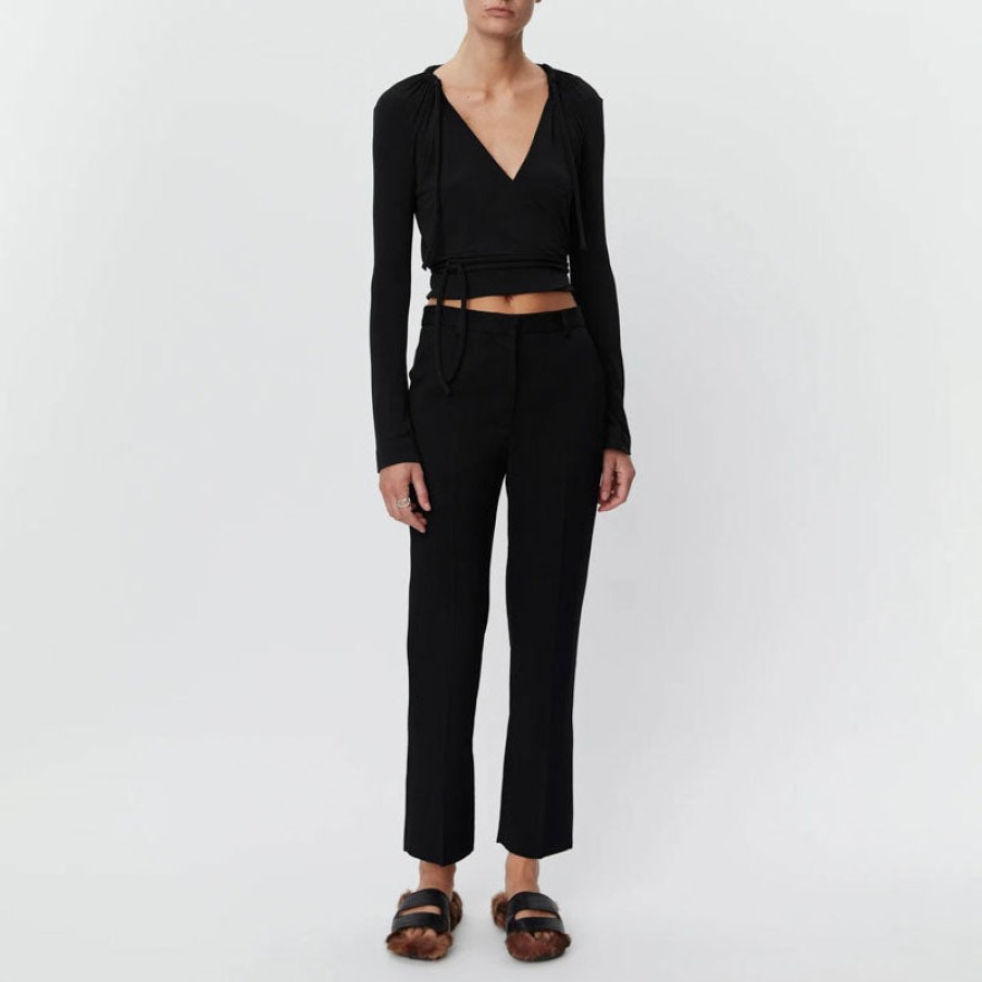 DAY BIRGER ET MIKKELSEN Classic Lady Viscose Twill Trousers In Black Online