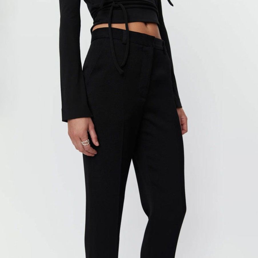 DAY BIRGER ET MIKKELSEN Classic Lady Viscose Twill Trousers In Black Online