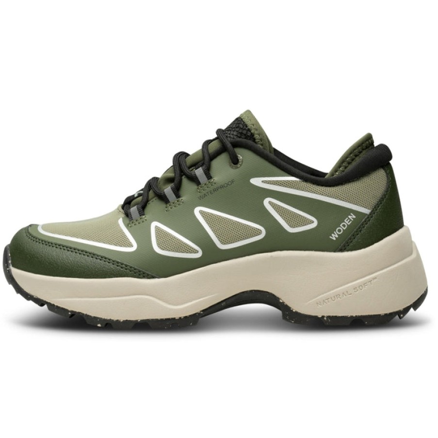 WODEN Ophelia Waterproof Rubber Sneakers In Green Multi | Collen & Clare Online