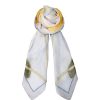 BLACK COLOUR Arlet Satin Scarf In Sky Blue Online