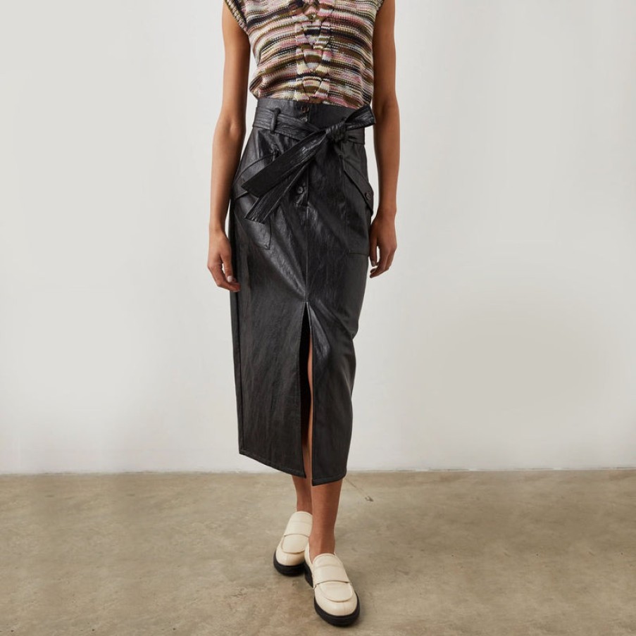 RAILS Edem Pleather Skirt In Black | Collen & Clare Wholesale