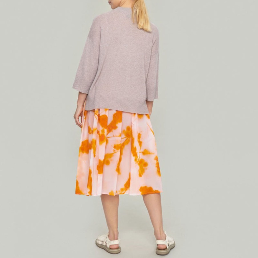 BITTE KAI RAND Neon Wisteria Skirt In Orange New