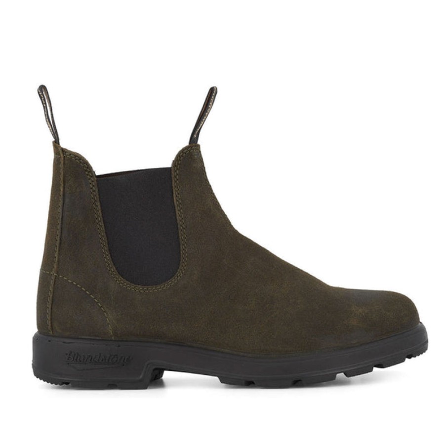 BLUNDSTONE 1615 Suede Boots In Dark Olive | Collen & Clare Best