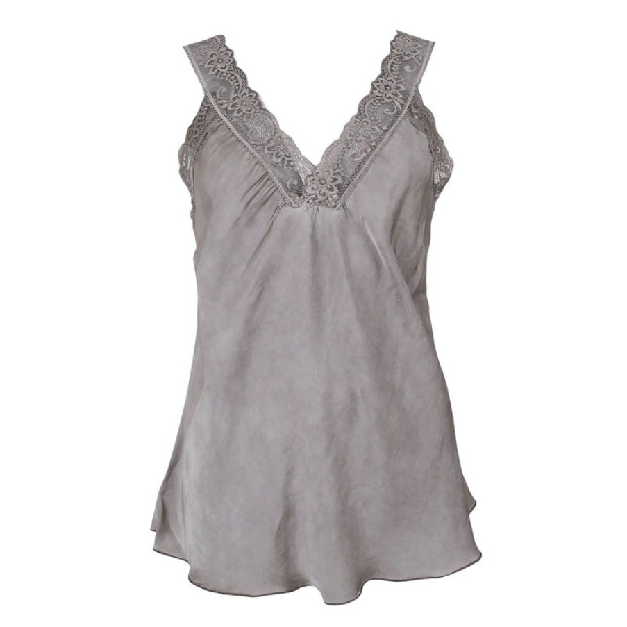 BLACK COLOUR Bea Lace Vest Top In Taupe | Collen And Clare Hot