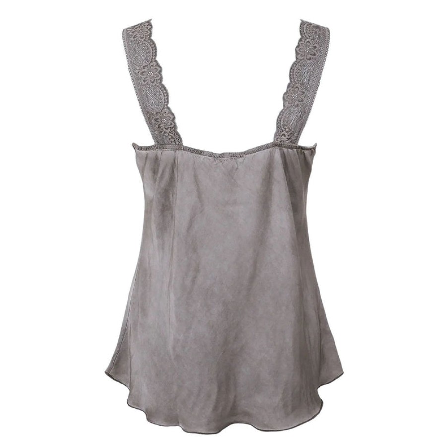 BLACK COLOUR Bea Lace Vest Top In Taupe | Collen And Clare Hot