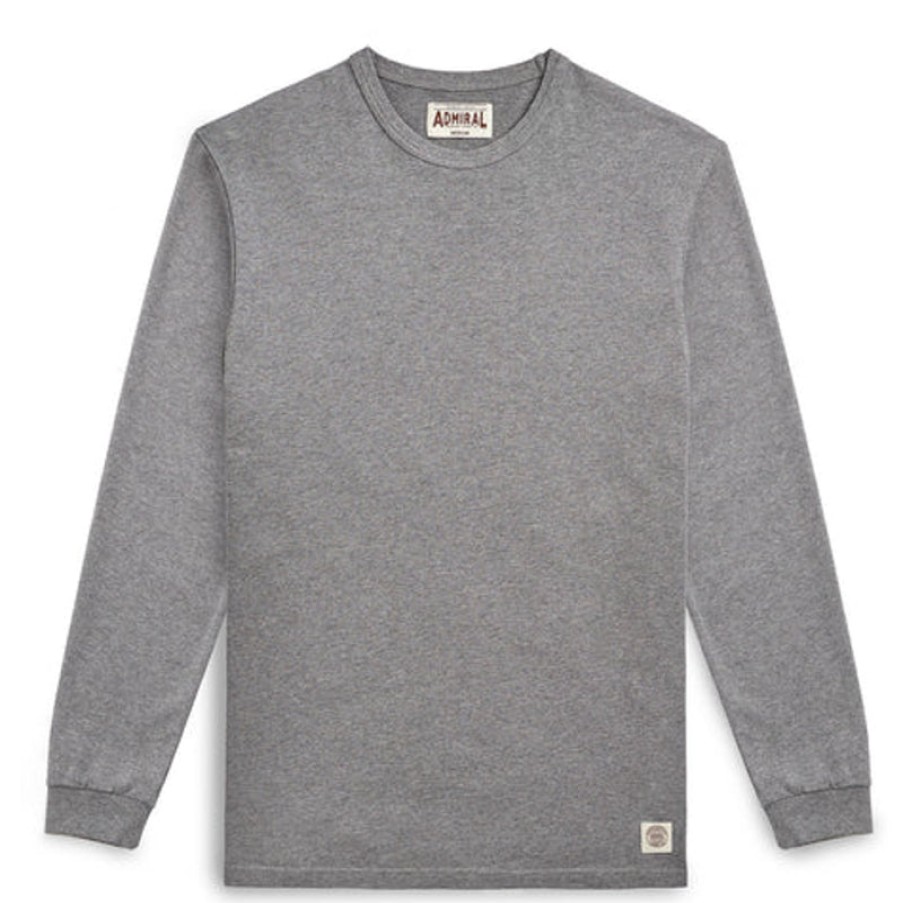 ADMIRAL Aylestone Long Sleeve T Shirt In Condor Grey Marl | Collen & Clare Clearance