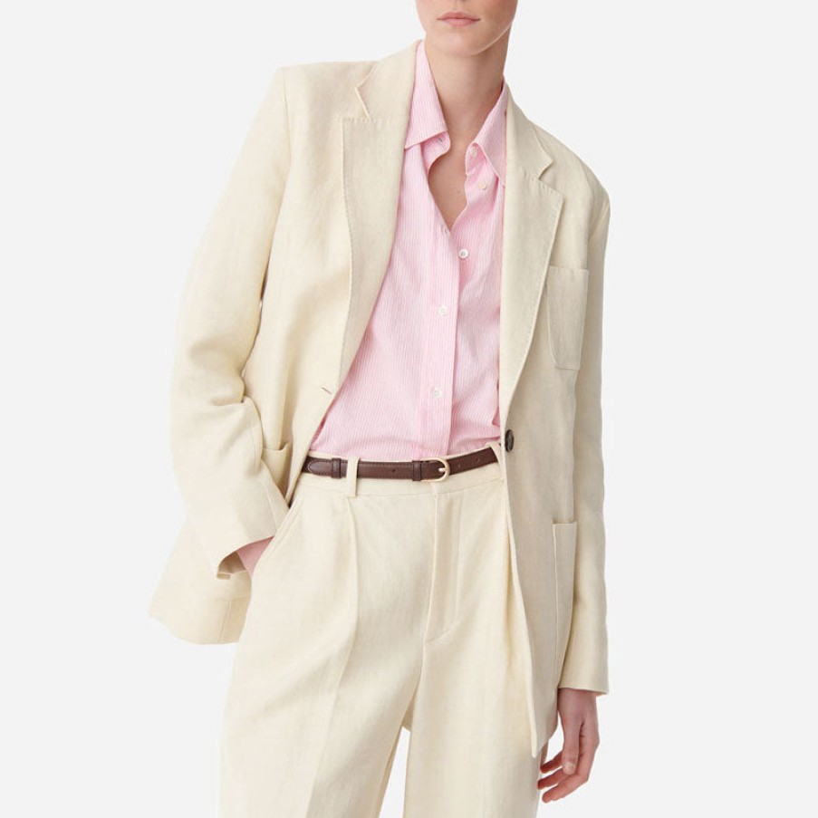 VANESSA BRUNO Caline Blazer In Beige/Ivory Hot