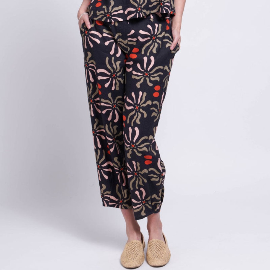 FOIL Up & Away Linen Pant In Art Life Clearance