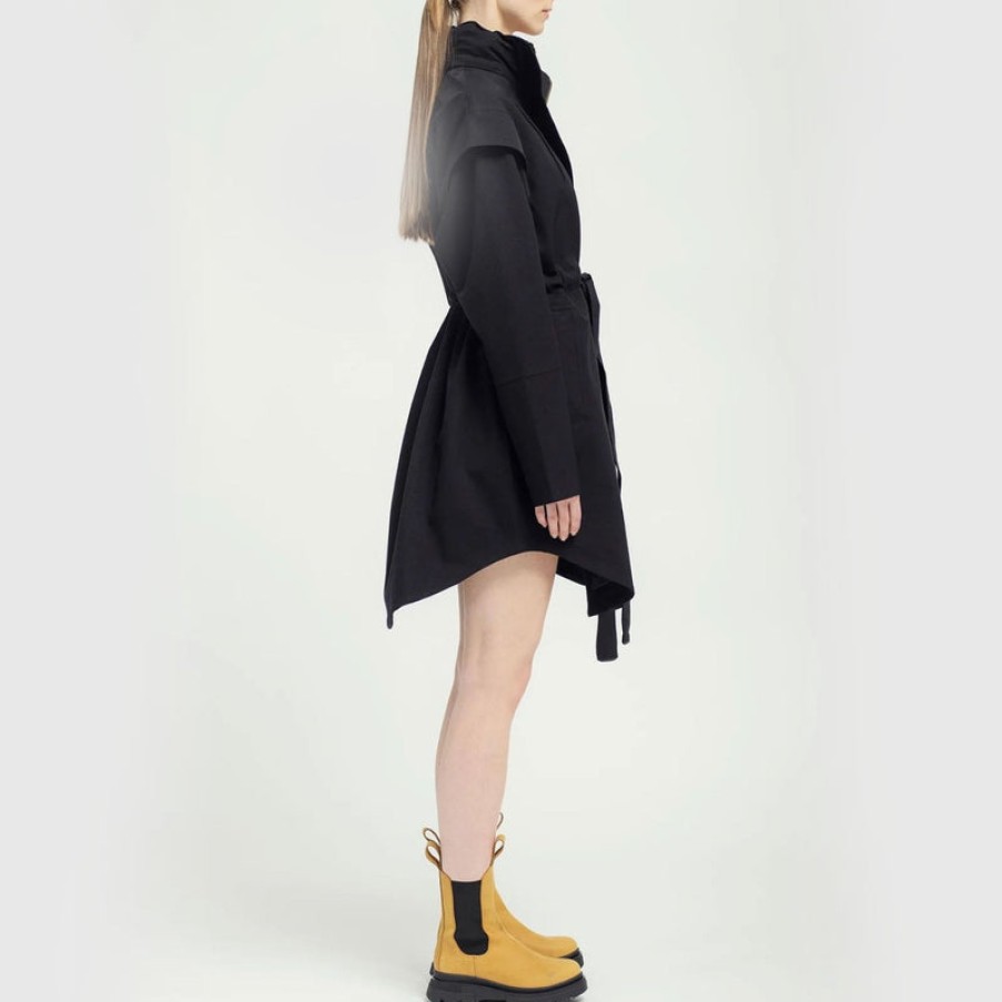 BRGN Monsun Coat In New Black | Collen And Clare Hot