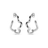 ENAMEL COPENHAGEN Curly Hoops In Sterling Silver Best