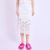 BERENICE Berenice Joaquina Long Macrame Skirt In Off White Hot