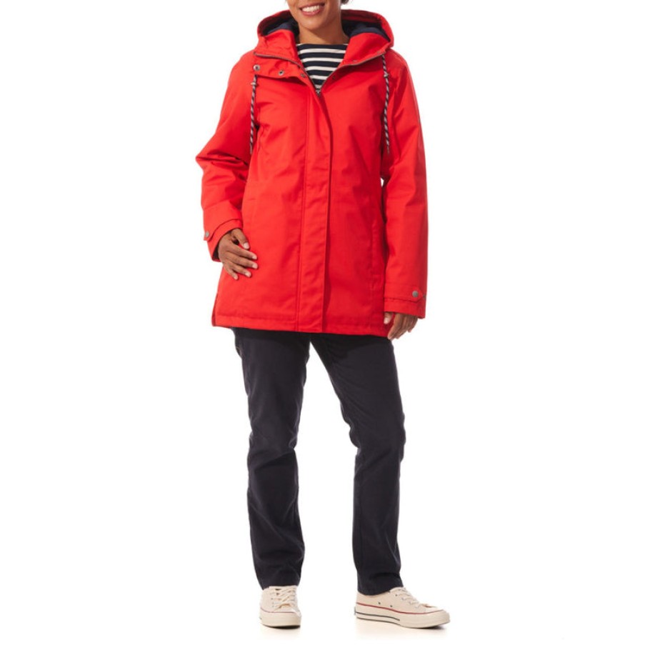 MOUSQUETON Ponant Waterproof Parka In Red | Collen And Clare New